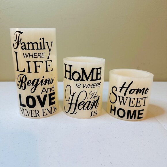 LED flameless candles with timer Auto Off Flickers and Glows 3 pack Home Decor - Picture 13 of 13